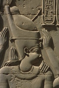 Detail eines Reliefs, Pharao